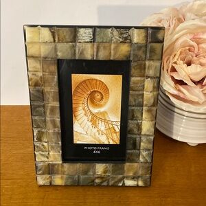 Handcrafted in India Mosaic Brown Photo Frame